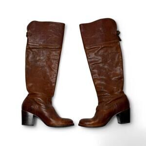 Frye Vintage Lucinda Knee High Boots With Heel Womens Size 9 Outdoor Casual Boot